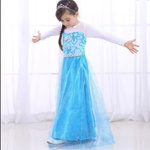 ELSA STRÓJ NA BAL SUKIENKA DŁUGA PRZEBRANIE DLA DZIEWCZYNKI KRAINA LODU