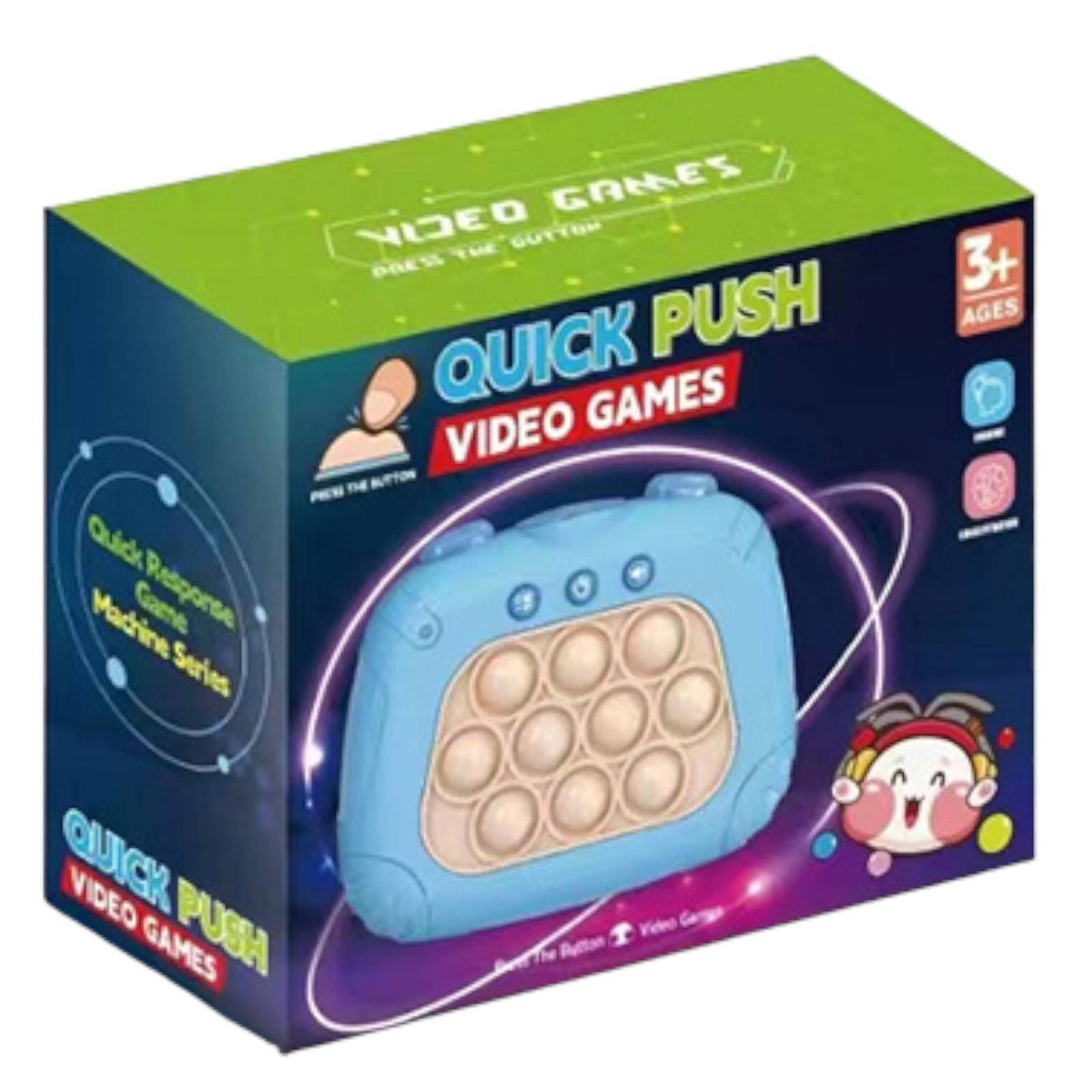 GRA ZRĘCZNOŚCIOWA POP IT ANTYSTRESOWA ELEKTRYCZNA KONSOLA DLA DZIECI GIERKA