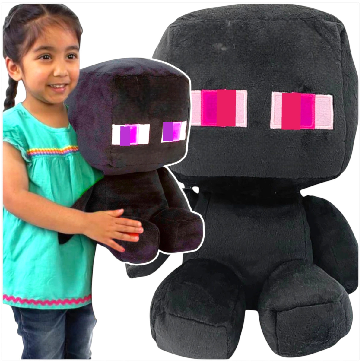 MEGA DUŻA MASKOTKA ENDERMAN Z GRY MINECRAFT DUŻA PRZYTYULANKA PLUSZAK XXL