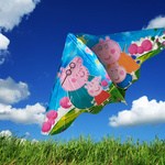 DUŻY LATAWIEC DLA DZIECI ŚWINKA PEPPA XL 117x62cm GEORGE MAMA TATA DO NAUKI