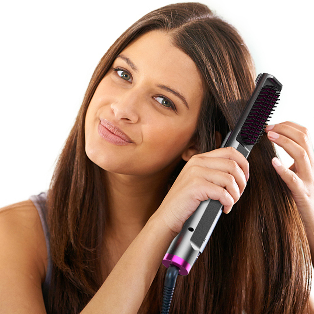  PROSTOWNICA 3W1 KRĘĆ I WYGŁADZAJ JEDNYM RUCHEM DELIKATNA DLA WŁOSÓW 60W