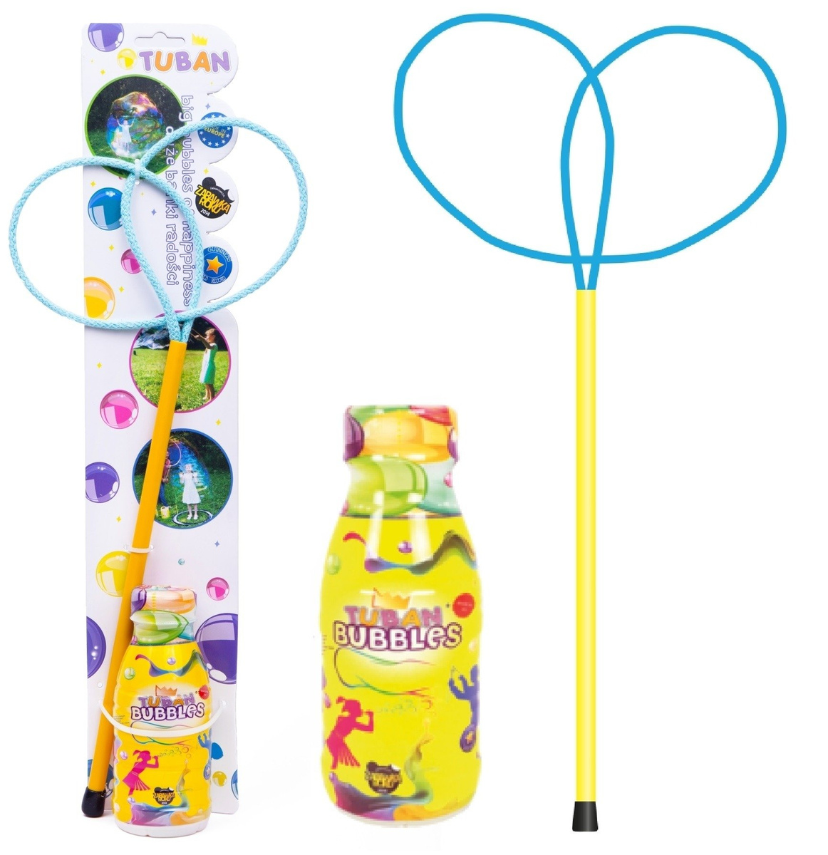 TUBAN ZESTAW DO BANIEK MYDLANYCH OBRĘCZ MOTYLEK + PŁYN 250ML