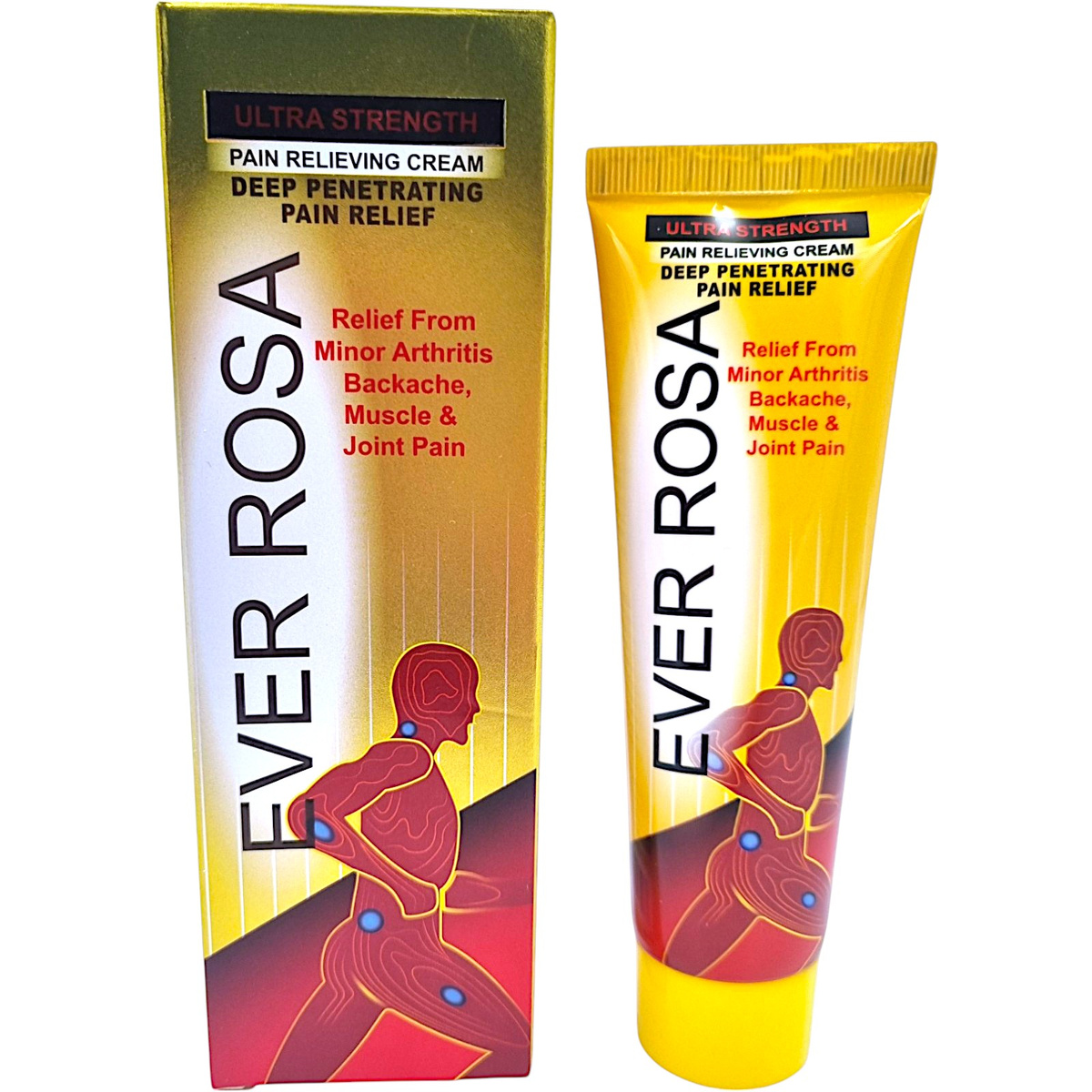 EVER ROSA KREM PRZECIWBÓLOWY NA BÓLE MIĘŚNI PLECÓW I ZAPALENIE STAWÓW130 ml