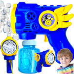 PISTOLET DO BANIEK MYDLANYCH MASZYNKA WYRZUTNIA BAŃKI MYDLANE + PŁYN