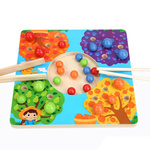 DREWNIANA GRA ZRĘCZNOŚCIOWA ŁOWIENIE RYBEK KULKI ŁAPANIE KULEK GRA EDUKACJA