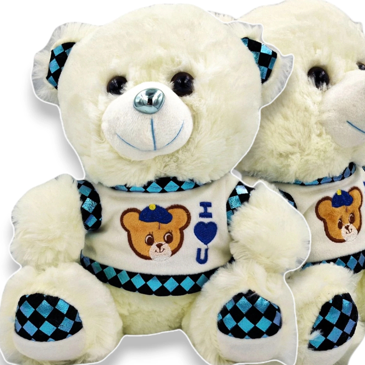 MASKOTKA DUŻY MIŚ PLUSZOWY BIAŁY MIĘKKA PRZYTULANKA PLUSZAK 30CM NA PREZENT