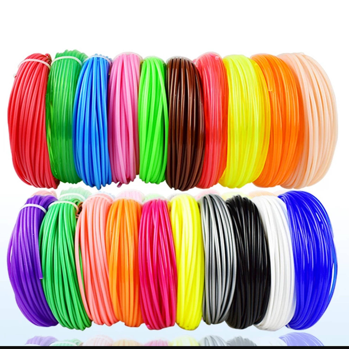 WKŁADY DO DŁUGOPISU 3D FILAMENT PEN 50 METRÓW MIX KOLORÓW KOLOROWY WKŁAD