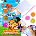 TATUAŻE PSI PATROL ZESTAW DO TWORZENIA TATUAŻY BROKATOWYCH SZABLONY TATOO