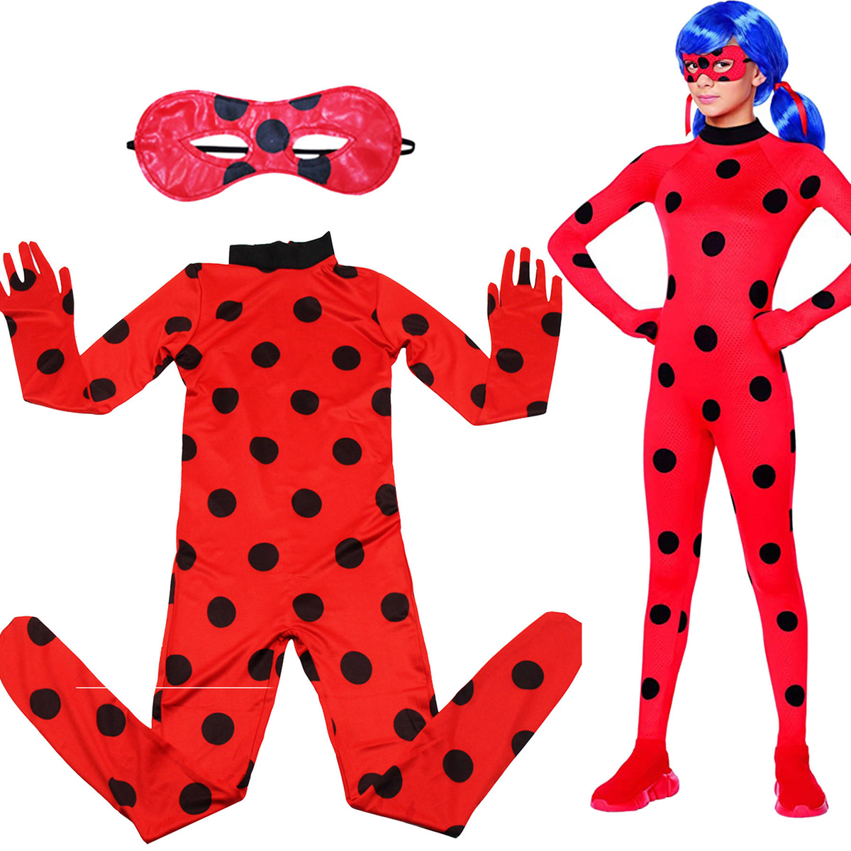 Strój Dla Dziewczynki Kostium Miraculum Biedronka 98-110