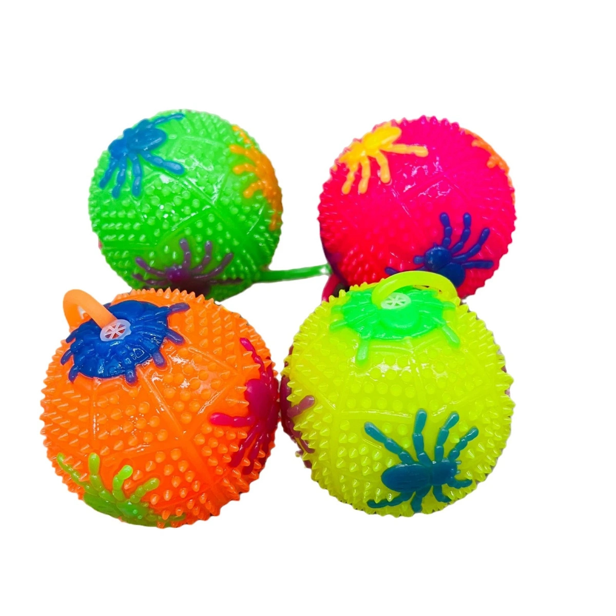 ŚWIECĄCA PIŁECZKA SENSORYCZNA Z GUMKĄ ANTYSTRESOWA PIŁKA ZABAWKA ŚWIECI LED