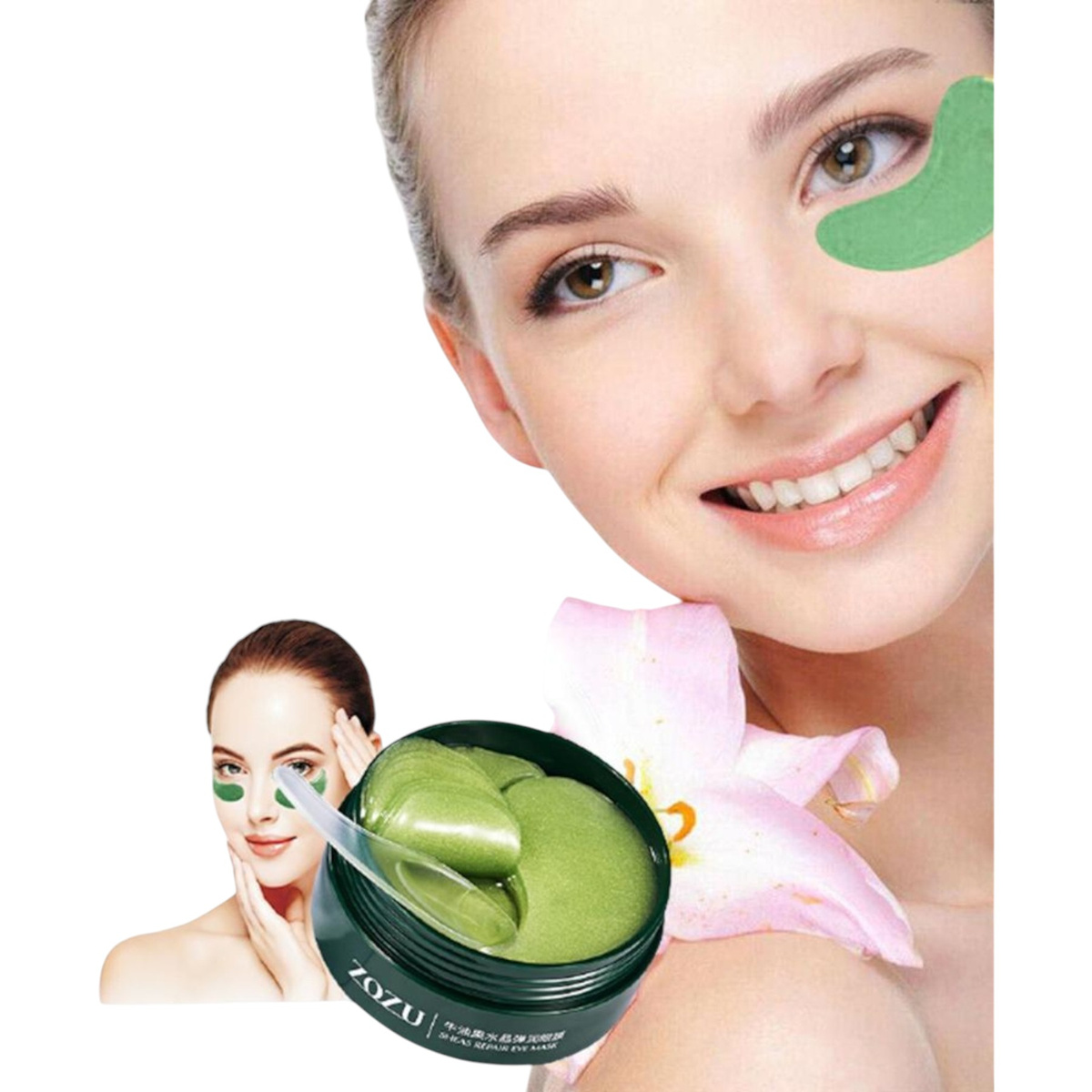 PŁATKI HYDROŻELOWE POD OCZY Z EKSTRAKTEM Z AWOKADO REGENERACJA NAWILŻENIE