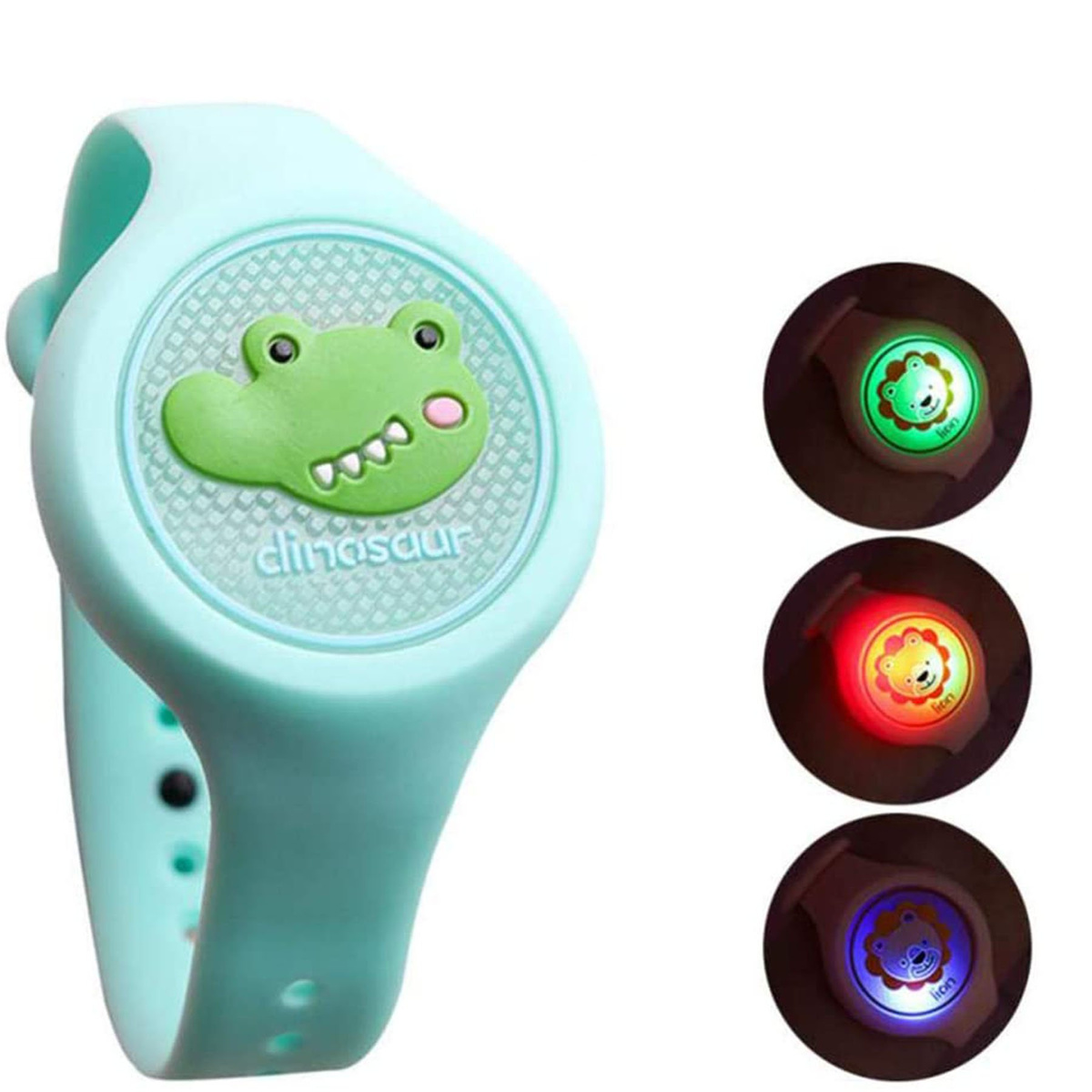 ZEGAREK DLA DZIECI NA KOMARY LED OPASKA SILIKON  PRZECIW KOMAROM ZAPACHOWY