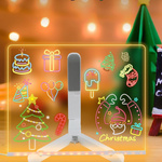 PODŚWIETLANA TABLICA DO RYSOWANIA - ŚWIECĄCA LED + MARKERY