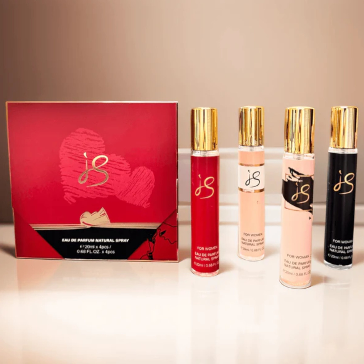 ZESTAW DLA KOBIET PERFUMETKI IS 4szt x 20ml MINIATURKI WODA PERFUMOWANA