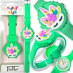 ZEGAREK DZIECIĘCY HAPPY KIDS JEDNOROŻEC EDU NA PREZENT PIERWSZY ZEGAREK