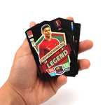 KARTY PIŁKARSKIE KOLEKCJONERSKIE DLA FANÓW FUTBOLU CZARNE 55 PIŁKA NOŻNA