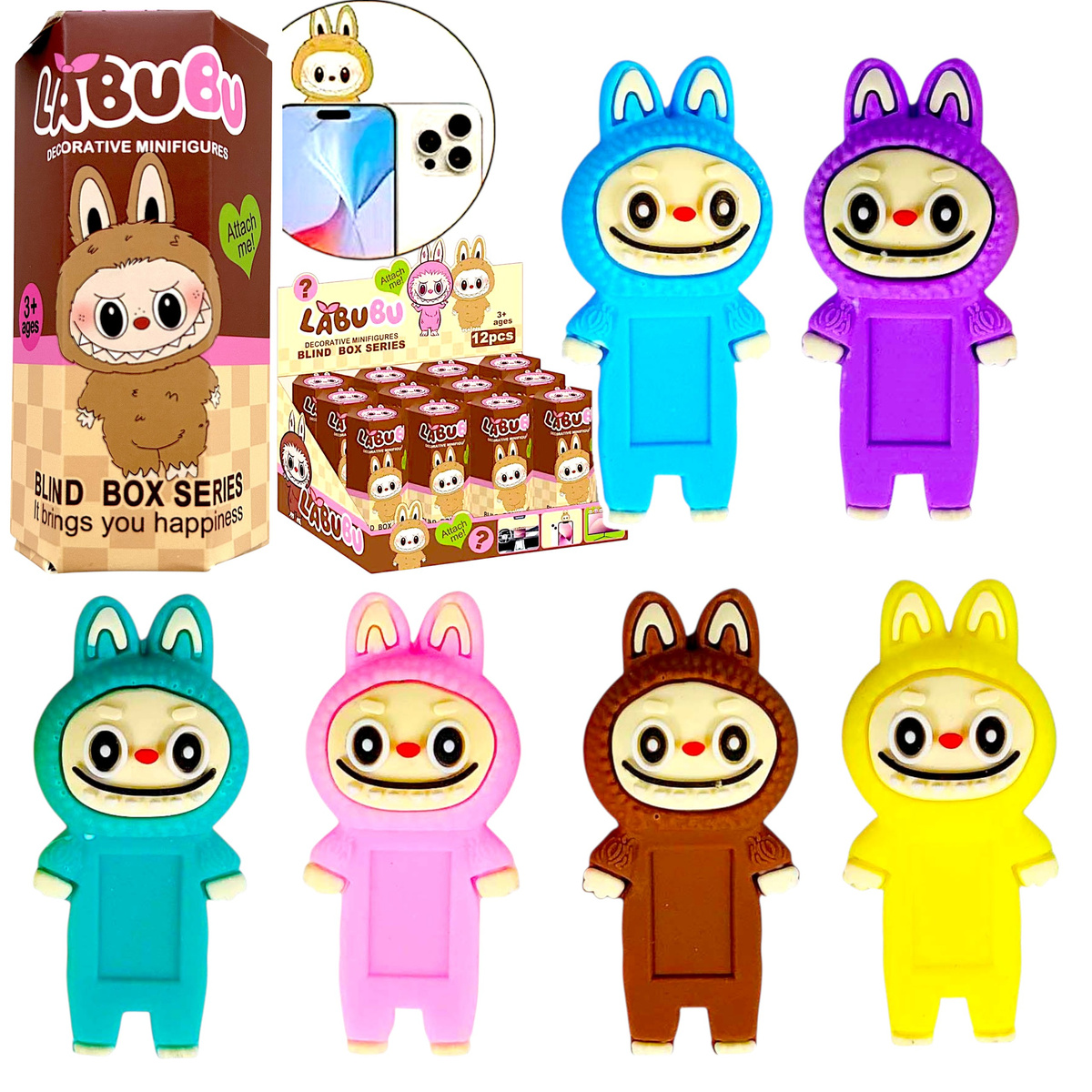 FIGURKA KOLEKCJONERSKA SONNY ANGEL LALKA NA TELEFON - LABU-BU MINI FIGURKA