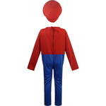STRÓJ SUPER MARIO PRZEBRANIE DLA CHŁOPCA KOSTIUM NA BAL 4w1 CZAPKA WĄSY XL