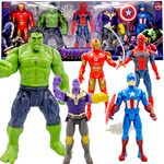 AVENGERS DUŻY ZESTAW FIGURKI TANOS SPIDERMAN HULK IRON FIGURKA DUŻA 5w1