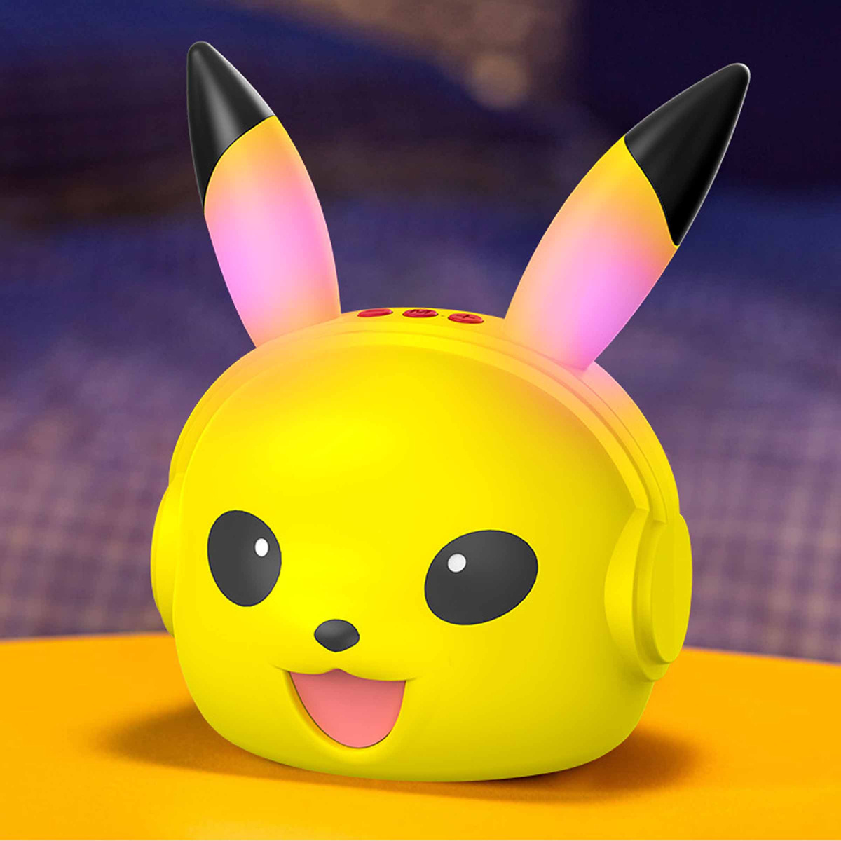PIKACHU GŁOŚNIK Bluetooth LAMPKA ŚWIECĄCE USZY RADIO 5h PRACY NA 1ŁADOWANIU