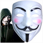 ANONYMOUS MASKA NA TWARZ PRZEBRANIE NA IMPREZĘ V JAK VENDETTA DLA FANÓW
