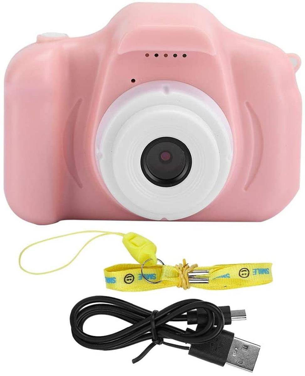 APARAT CYFROWY KAMERA DLA DZIECI FULL HD 1080p 1440p 3 MPX GRY ZESTAW SMYCZ