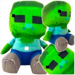 MASKOTKA MINECRAFT BABY ZOMBIE FIGURKA PLUSZAK Z GRY LUDZIK PRZYTULANKA