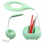 LAMPKA BIURKOWA Z POJEMNIKIEM LED USB PODSTAWKA DO TELEFONU DLA DZIECI