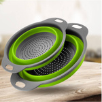 DURSZLAK SILIKONOWY SKŁADANY KUCHENNY CEDZAK SITKO OCIEKACZ UCHWYTy 19cm