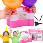 POMPKA ELEKTRYCZNA DO BALONÓW 2 DYSZE PROFESJONALNA SZYBKA WYDAJNA 600W