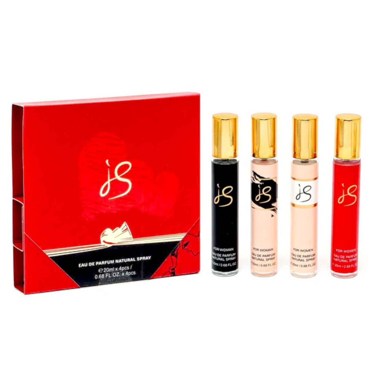 ZESTAW DLA KOBIET PERFUMETKI IS 4szt x 20ml MINIATURKI WODA PERFUMOWANA