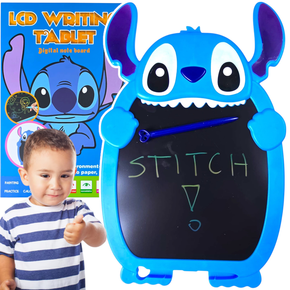 LILO STICH TABLET DLA DZIECI DO RYSOWANIA 8'' TABLICA EDUKACYJNA DLA FANA