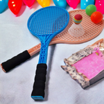 RAKIETKI DO TENISA BADMINTONA ZESTAW RAKIETEK 2 PIŁKI LOTKA DUŻE DLA DZIECI