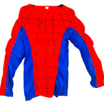 STRÓJ SPIDERMAN PRZEBRANIE DLA CHŁOPCA BAL 3w1 GRUBY MIĘŚNIE MASKA KOSTIUM