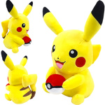 DUŻY PLUSZAK POKEMON PIKACHU MASKOTKA PRZYTULANKA Z POKEBALLEM MEGA DUŻA