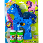 PISTOLET DO BANIEK DLA DZIEWCZYNKI JEDNOROŻEC + 2x PŁYN BAŃKI MYDLANE PEGAZ