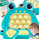 GRA ELEKTRONICZNA POP IT ZRĘCZNOŚCIOWA ANTYSTRESOWA ŻABKA POPIT KONSOLA 