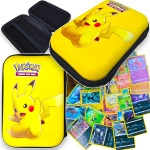 POKEMON KARTY KOLEKCJONERSKIE SPECJALNE DO GRY 45 KART ETUI PUDEŁKO PIKACHU