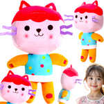 KOCI DOMEK GABI PLUSZOWA MASKOTKA TEKTURZĄTKO 31CM KOTEK Z BAJKI PLUSZAK