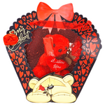 ZESTAW 4w1 PREZENT DLA ZAKOCHANYCH GIFTBOX DLA UKOCHANEJ NA WALENTYNKI MIŚ