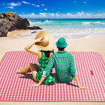 MATA PIKNIKOWA NA PLAŻĘ KOC BIWAKOWY WODOODPORNA PRZENOŚNA DUŻA 2x2m KRATA