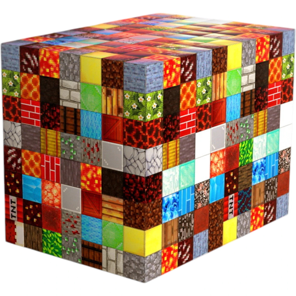 KLOCKI KONSTRUKCYJNE PIXEL KLOCKI MAGNETYCZNE 18 SZTUK SZEŚCIANY 2 LUDZIKI