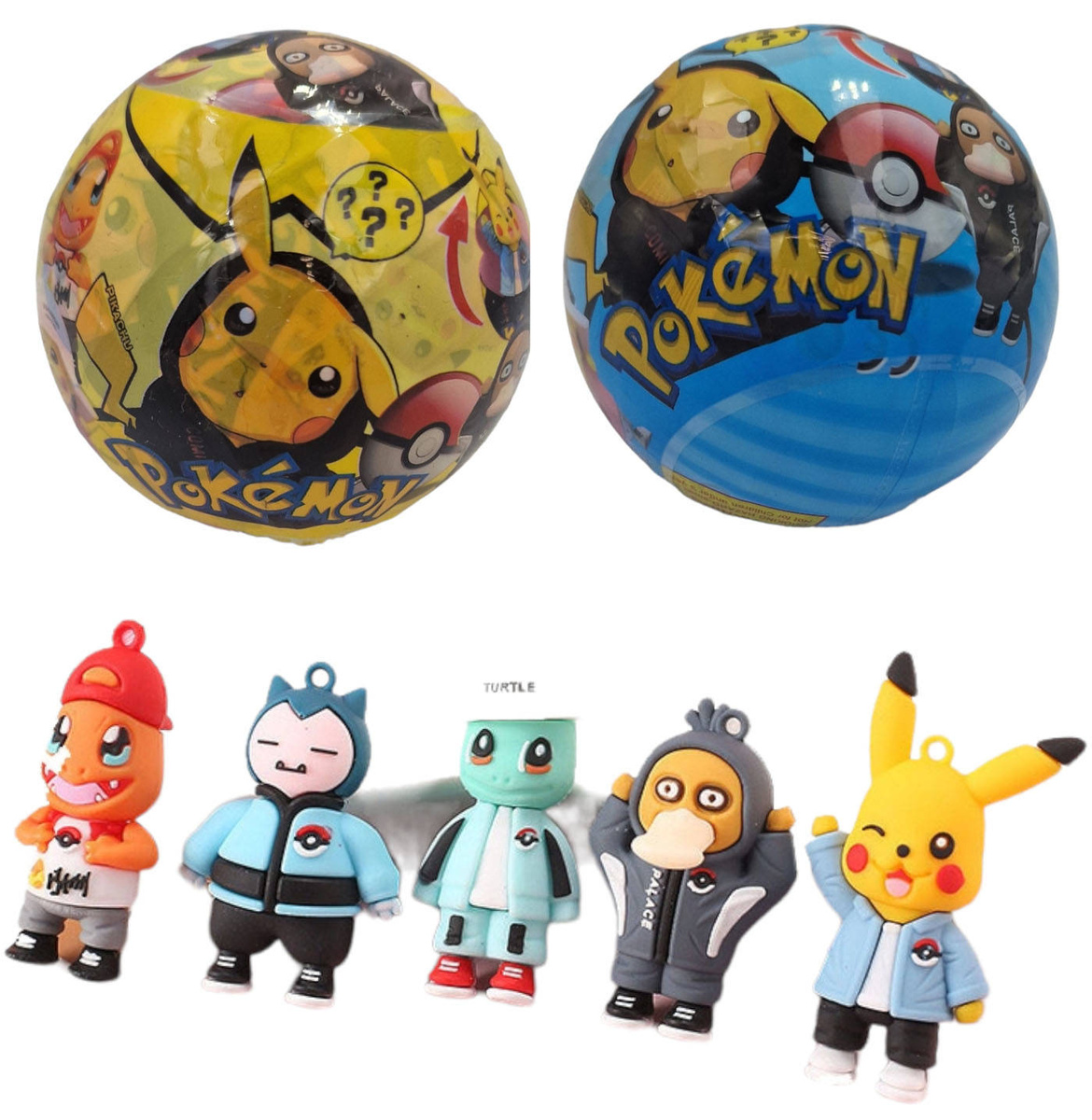 POKEBALL KULA + FIGURKA NIESPODZIANKA POKEMON 2w1 POKEBALL Z BAJKI PIŁKA