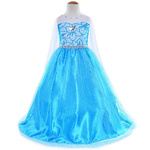 STRÓJ DLA DZIECI ELSA KRAINA LODU SUKIENKA KOSTIUM DŁUGA SUKNIA PRZEBRANIE