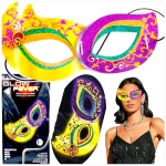 ŚWIECĄCA MASKA NA OCZY NA IMPREZĘ WENECKA ŚWIECI