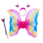 Strój Dla Dzieci Motylek 3w1 Tęczowy