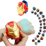 ZEGAREK Z PROJEKTOREM DLA DZIECI IRON-MAN 3D WYŚWIETLA OBRAZKI RZUTNIK