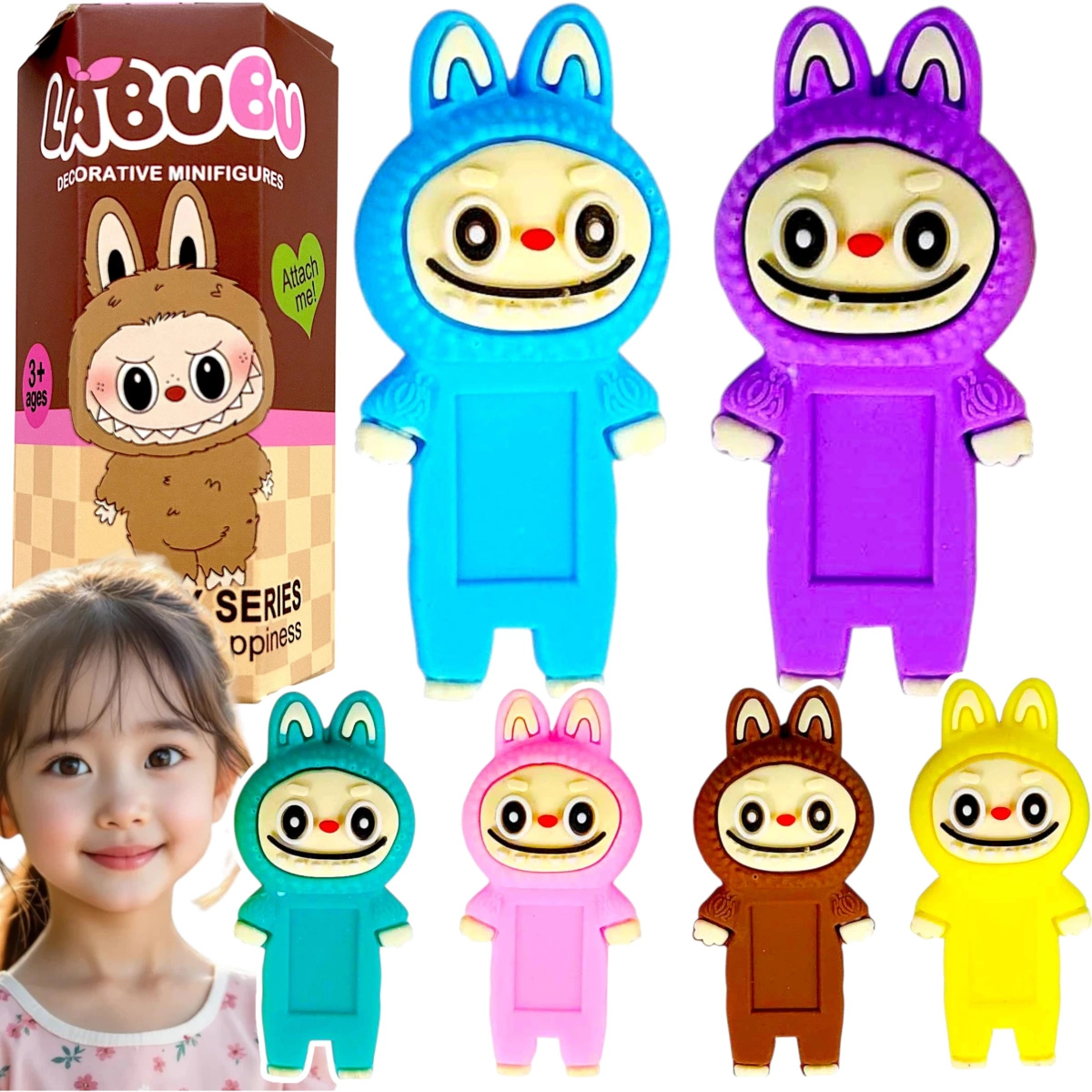 FIGURKA KOLEKCJONERSKA SONNY ANGEL LALKA NA TELEFON - LABU-BU MINI FIGURKA