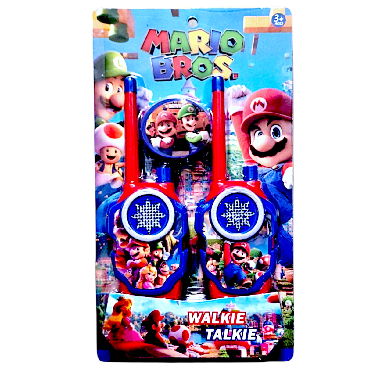 SUPER MARIO WALKIE TALKIE ŁOKI TOKI DWIE KRÓTKOFALÓWKI 2x SŁUCHAWKA 