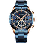 ELEGANCKI ZEGAREK MĘSKI MODNY CURREN DATOWNIK CHRONOGRAF JAPOŃSKI MECHANIZM